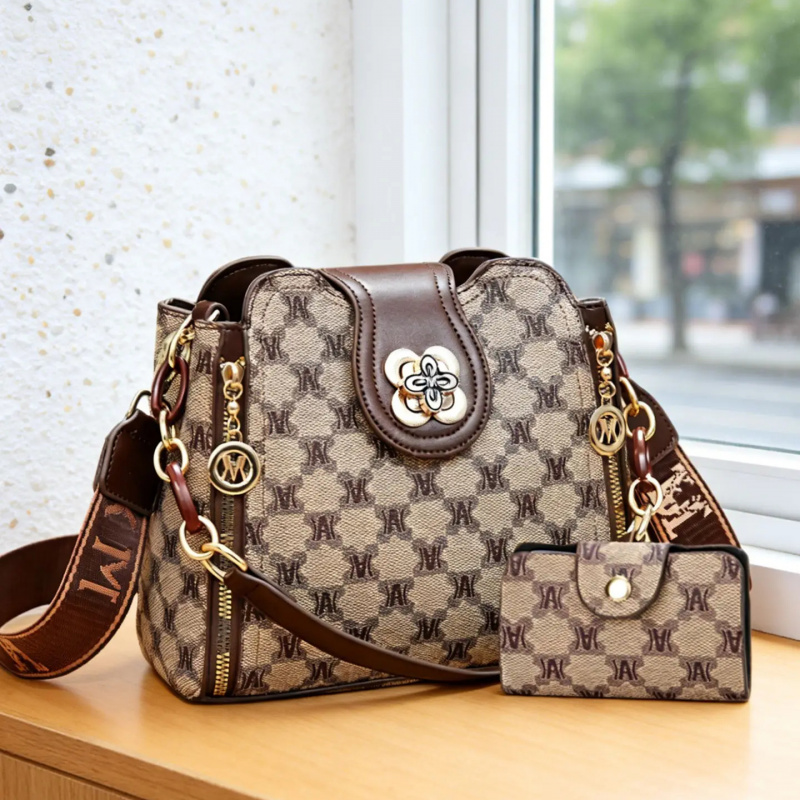 Women Bags Crossbody - Винтажная сумка через плечо с принтом,