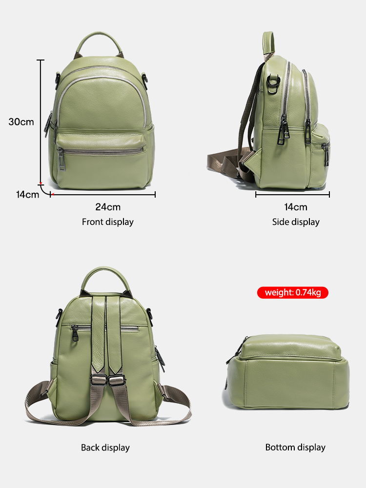 Рюкзак Zency женский кожаный,  – обзор и цена Women Bags Grey